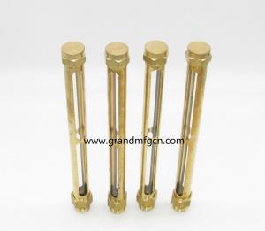 China Brass Oil Level Gauges in male G thread1/8,1/4,3/8,1/23/4,1,with high pressure tubular quartz glass tube on sale