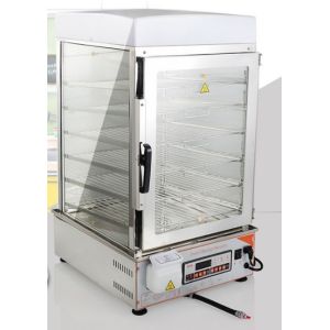 China 5 Layer Steamed Bun Machine , CE Commercial Food Warmer Display on sale