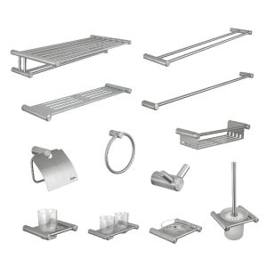 Buy cheap SUS304 13 Piece Bathroom Hardware Sets Wall Mounted Polished from wholesalers