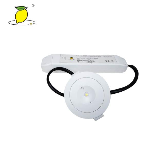 Thermoplastic LED Emergency Downlight , Rechargeable Recessed Ceiling Lights