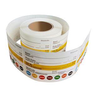 China Dissolvable Self Adhesive Sticky Labels Gloss Lamination Small Dot Stickers wholesale