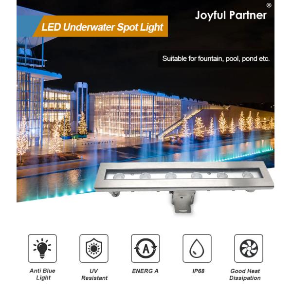 Factory Directly Supply IP 68 Input Voltage 24VDC 6X1W LED Single Color Beam Angle 8 Degree Pond LED Lights