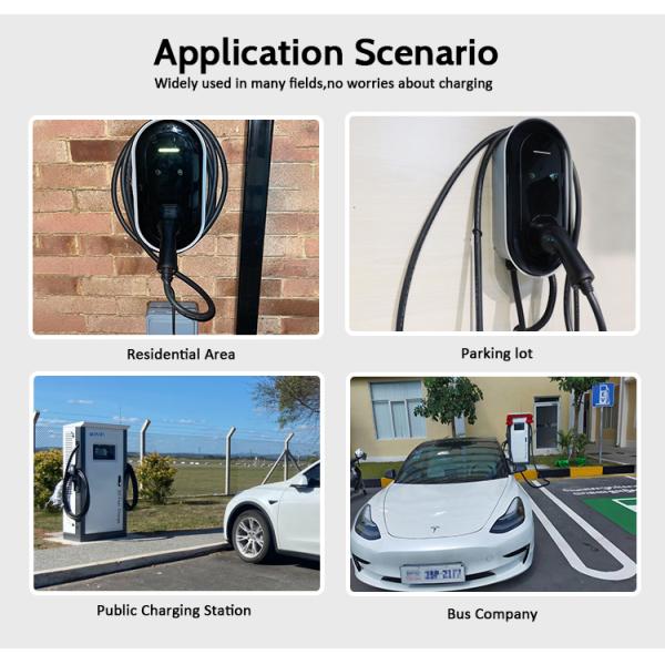 Modern Design Style VW Tiguan SUV 22kw Charging Station Plug Temperature Detection