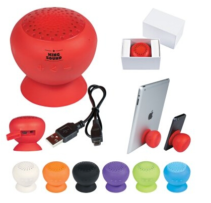 Freeuni Promotional Silicone sucker Wireless speaker Streo outdoor bluetooth loudspeaker