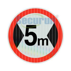 China EGP Reflective Restriction Width Limit Road Sign Customized 600mm on sale