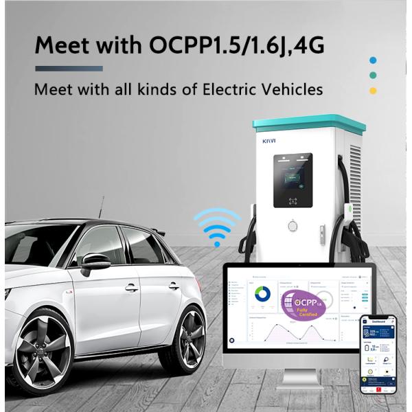 240kw DC Fast EV Charger for Tesla KIWI Wireless Charging Station and OCPP 1.6J/1.5J
