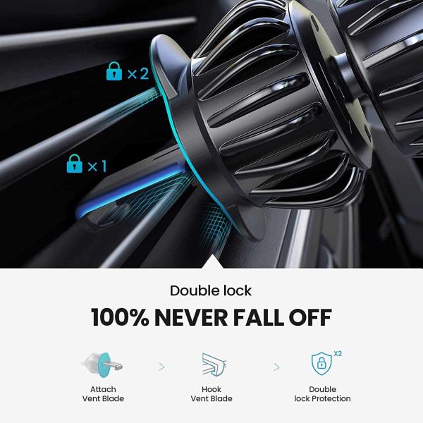 Hook N52 Magnetic Car Phone Mounts Three Grasp Points air vent holder