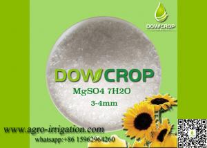 China DOWCROP HIGH QUALITY 100% WATER SOLUBLE HEPTA SULPHATE MAGNESIUM 99.5% WHITE 3-4MM CRYSTAL MICRO NUTRIENTS FERTILIZER wholesale