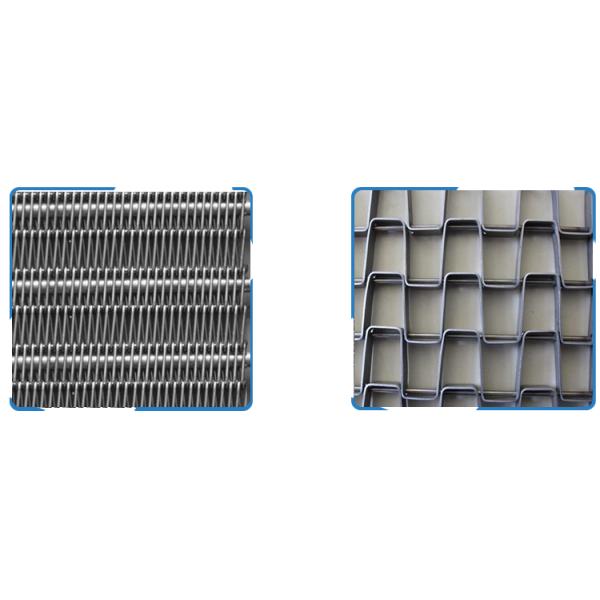 Conveyor 304 Stainless Steel Mesh Chain 220V 500mm Width For Transportation