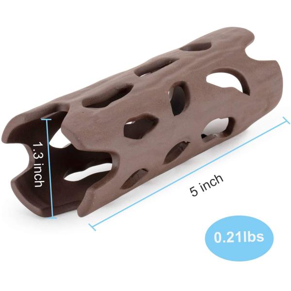 HYGGER Ceramic Realistic Wood Saltwater Tank Accessories