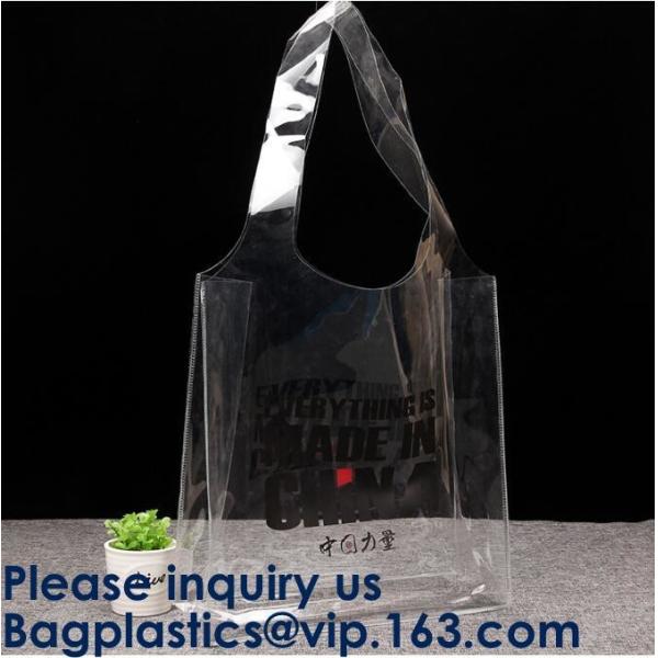 100% Manufacturer Eco-Friendly,Reusabl Promptly Delivery Reasonable Price,Custom printing Large Capacity Women Clear PVC