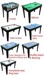China 12 In 1 Multi Purpose Game Table Multicolor Design Table Tennis Pool Table wholesale