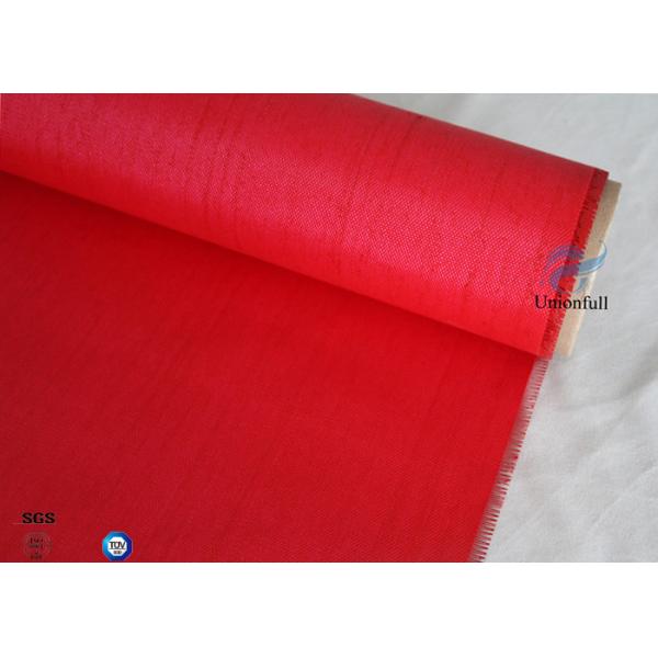 C - Glass Double Sides 40/40g 0.45mm Red Silicone Coated Fiberglass Fabric Waterproof