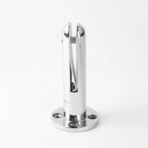 China Base Plated Round Glass Spigot Stainless Steel 316 2205 With Hole Railing Pool Fencing on sale