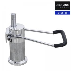 China Oil Pump Steel Barber Chair Parts Electroplated Stroke 85mm Beauty Salon Chair Base on sale
