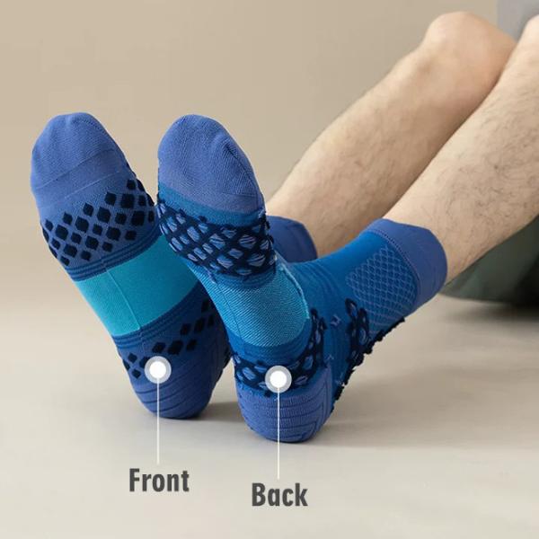 Terry Custom Cycling Socks Abrasion Resistant 3D Dots Crew Sport Socks