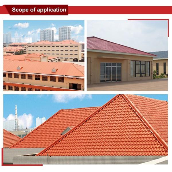 Fire and Water Resistance ASA Resin Roof Tile with Color Lasting 15 Years