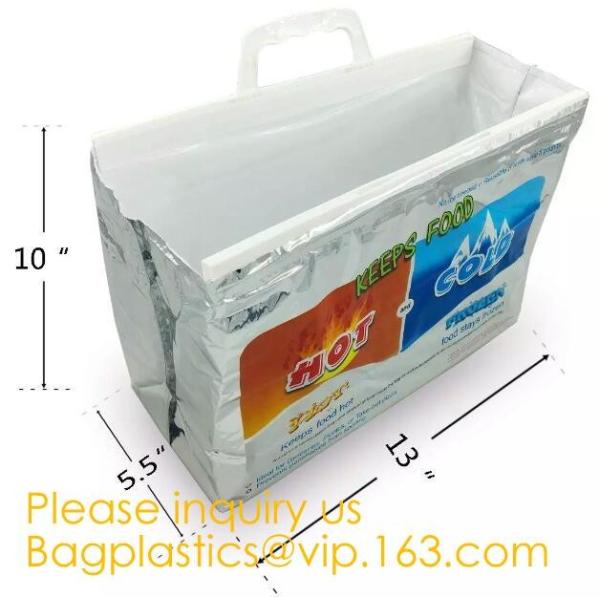 Manufacturer customized portable student instant bag aluminum foil thermal insulation small round food delivery cooler b