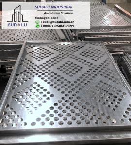 SUDALU Aluminum Perforated Panel with Round Holes Pattern 3mm Aluminum CNC Curvel Panel