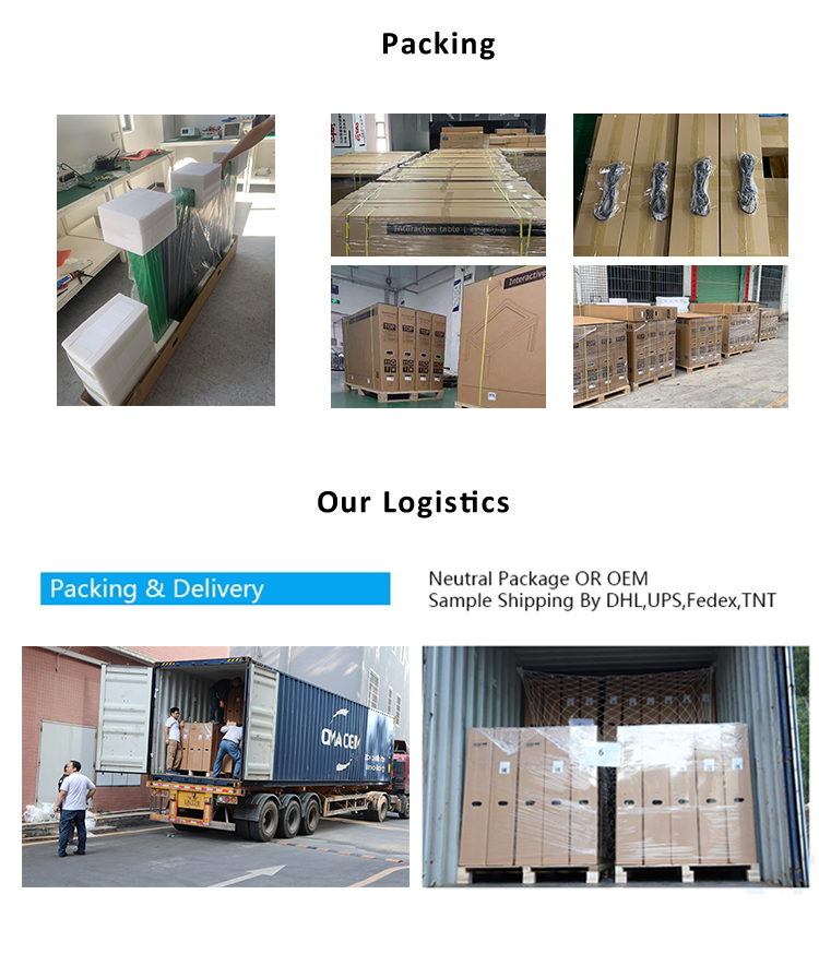 Indoor Connecting Standing Interactive Screen Table OEM/ODM for Children