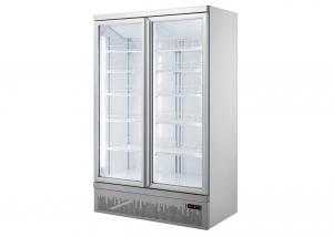 China Bottom Mount Air Cooling 1260L Double Glass Door Refrigerator on sale
