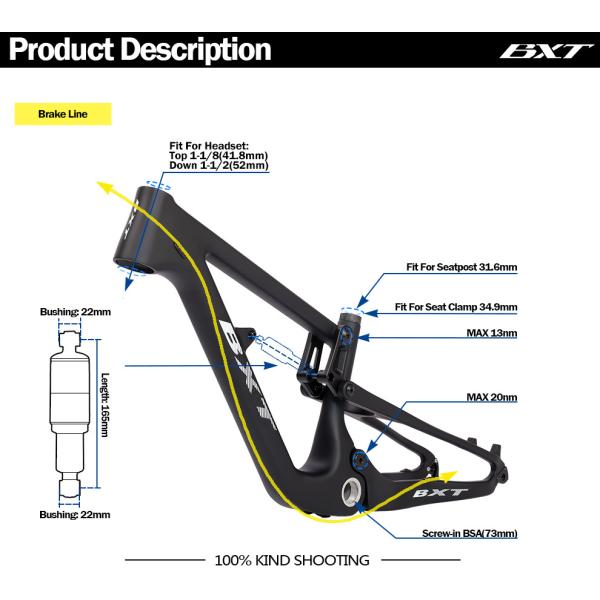 20 Full Suspension Carbon Mountain Bikes 10 Speed Carbon Bike Frame Mtb for Kids