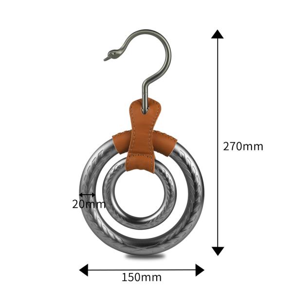 Silver Color Furniture Hardware Fittings Metal Circle Scarf Display Hanger