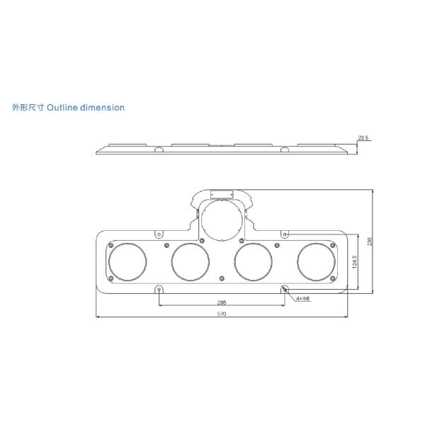 HDL-H Helideck Explosionproof Light , Aluminium Alloy Helideck Lighting