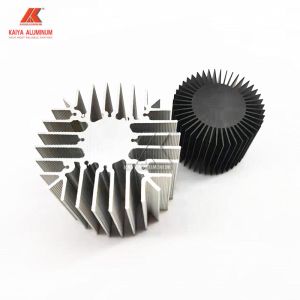 China Round Anodized Heat Sink Aluminum Profiles 6063 T5 AL Grade wholesale