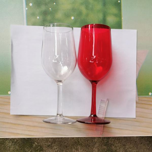 400ml Tritan Crystal Glass Transparent Fun Plastic Wine Cup ODM