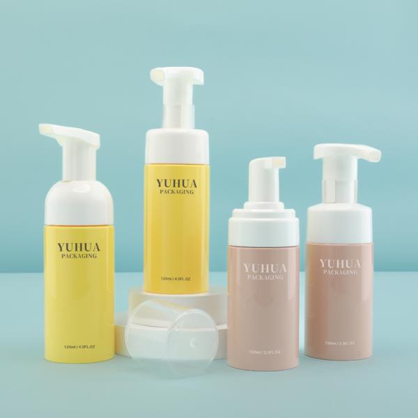 Custom 100ml 120ml Plastic Foam Pump Bottle For Hand Wash Liquid Facial Cleanser Soap