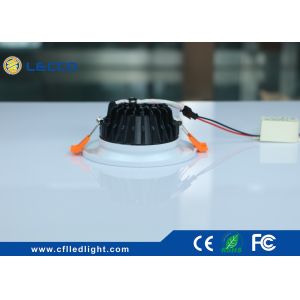 100 LM / W LED Recessed Downlight 7W Fan Type COB Light Source 30 000H CRI > 80