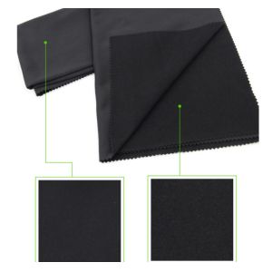 Backside Fleeced Polyester Double Knit Fabric With Excellent Warmth Retention