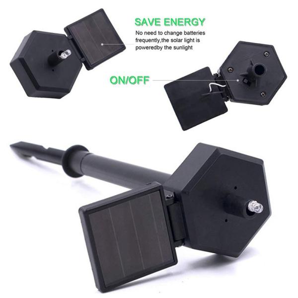 Solar Decorative Resin Craft LED Lawn Garden Owl Light 2700K IP55