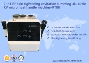 China 2 In 1 RF Beauty Equipment Skin Tightening Cavitation Slimming 4D Circle Rv Micro Heat Handle Machine wholesale