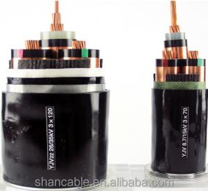 China XLPE Insulated Black PVC Power Cable Copper / Aluminum Conductor wholesale