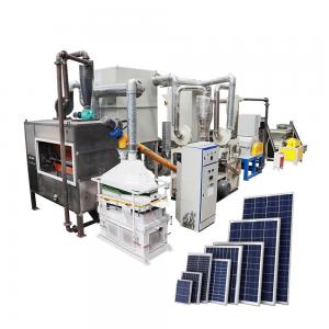 China 200-1000kg/h Scrap Electronic Solar Panel Board Recycling Machine for Renewable Energy on sale
