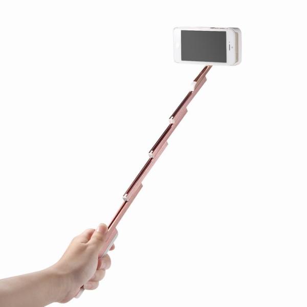 selfie stick phone case with bluetooth shutter button for iphone 6/6s