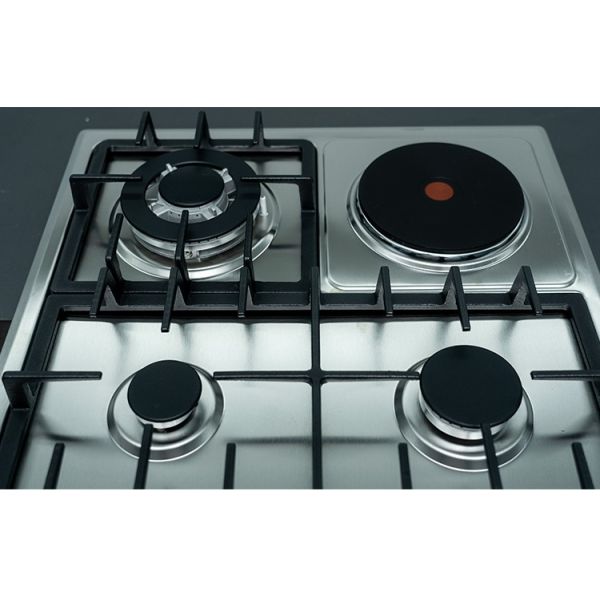 Flexible Built In Electric And Gas Hob 240V 50Hz Cast Iron Frame 3.3kw
