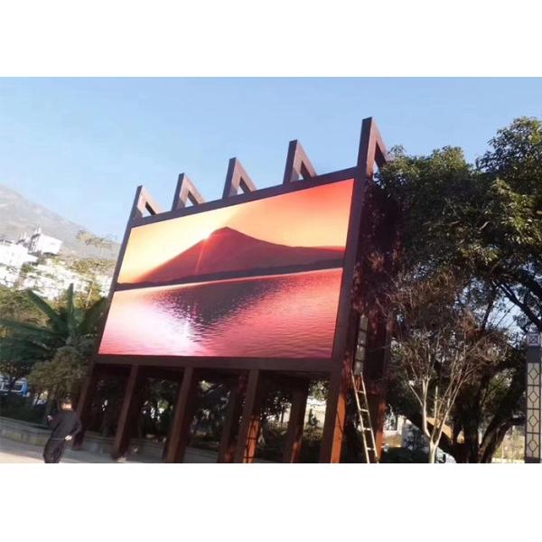 SMD P8 Outdoor Advertising Led Display Screen Double Pillar Type 40x20 dots