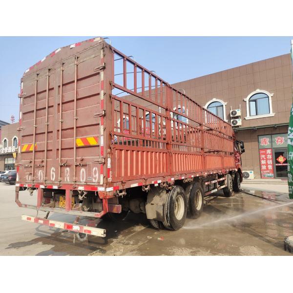 JAC 600Nm Used Dump Truck 350HP Column Plate Cargo Truck