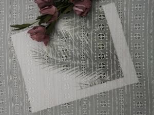 China 100 Yards Silk Embroidered Eyelet Fabric on sale
