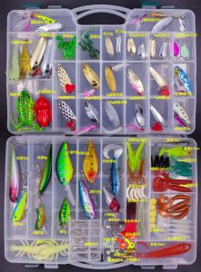 China 177 - 301 PCS Fishing Tackle Set Soft Lure Silicone Bait Tackle Accessories Kit wholesale