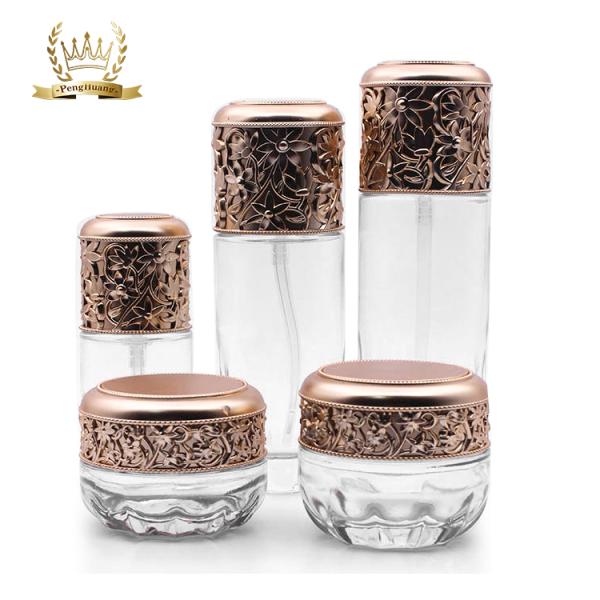 Transparent 40ml-120ml Cream Jars Cosmetic Packaging Containers 30g 50g