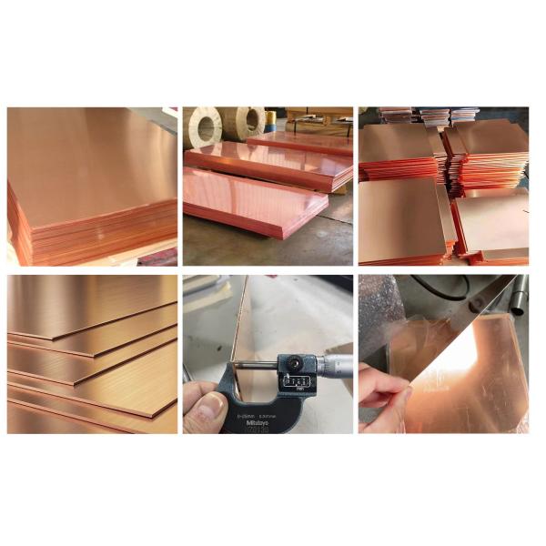 H59 H65 Copper Sheet Metal C2100 C22000 C23000 Brass Industrial Copper Plates