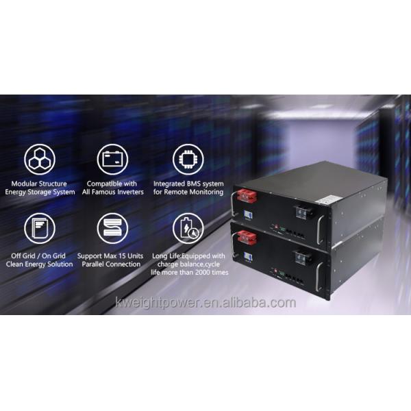 Pv Ups Energy Lithium Battery Module 51.2V Lifepo4 Lithium Battery Pack