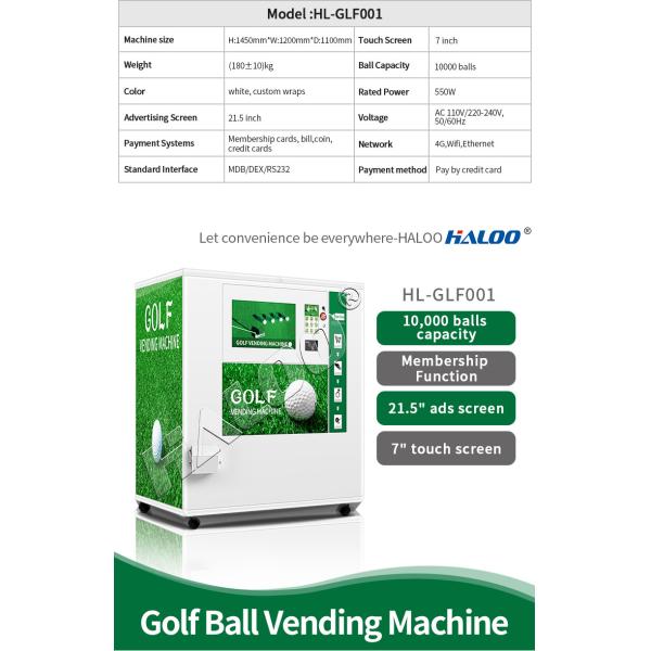 10000pcs Big Capacity Golf Ball Vending Machine For Golf Ball Club OEM