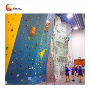 China Auto Belay Rope Climbing Wall Artificial Kids Mobile Rock Climbing Wall wholesale
