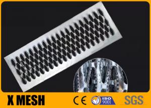 China Traction Aluminum Bar Galvanized Steel Grating Stair Treads Perforated on sale