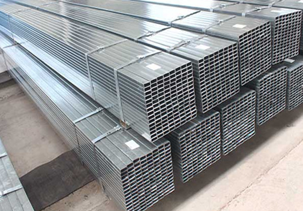 Black Square Galvanized Steel Fence Posts Cold Roll Forming With ERW Welding